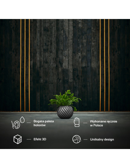 Donica Bauble Wave Steel Poli 7,6 cm