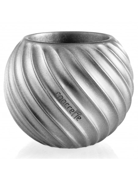 Donica Bauble Wave Silver Poli 7,6 cm
