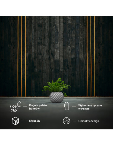 Donica Bauble Wave Silver Poli 7,6 cm