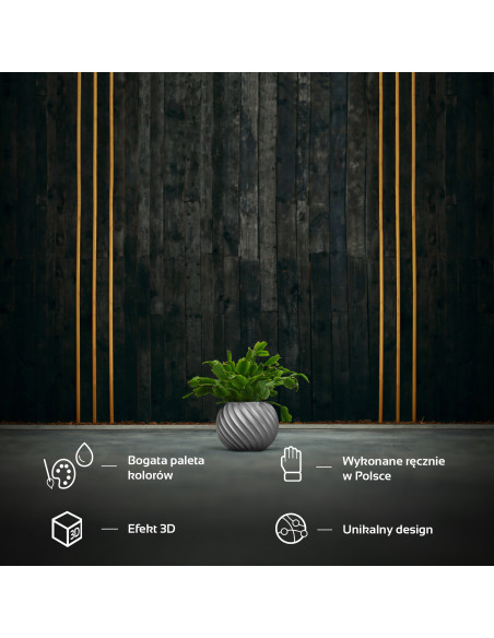 Donica Bauble Wave Silver Poli 7,6 cm