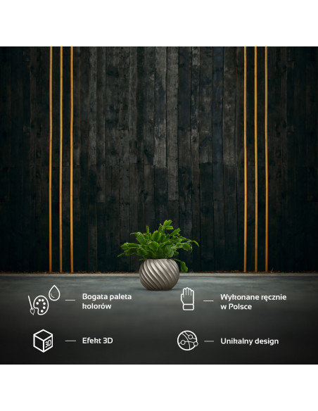 Donica Bauble Wave Brass Poli 7,6 cm