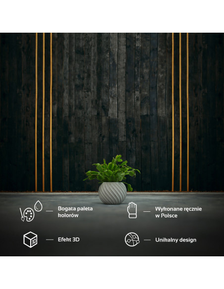 Donica Bauble Wave Unpainted 7,6 cm