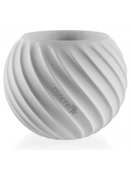 Donica Bauble Wave White Poli 7,6 cm