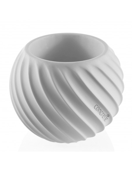 Donica Bauble Wave White Poli 7,6 cm