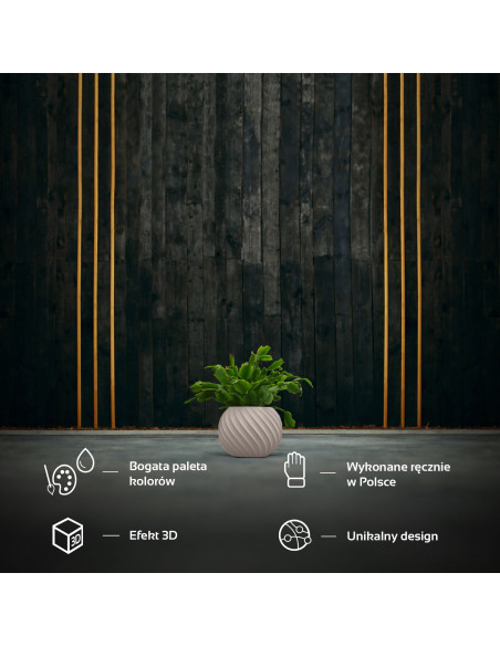 Donica Bauble Wave Light Beige Poli 7,6 cm