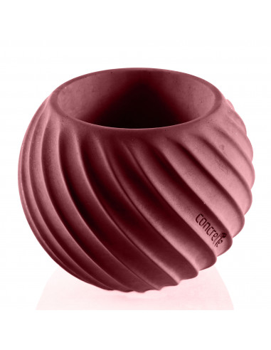 Donica Bauble Wave Maroon Poli 7,6 cm