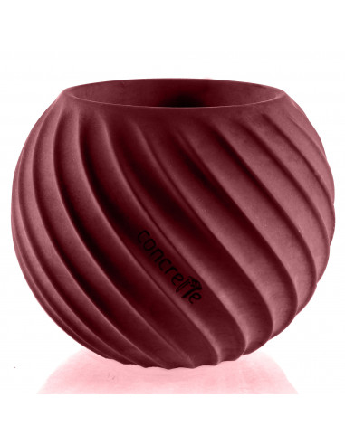 Donica Bauble Wave Maroon Poli 7,6 cm
