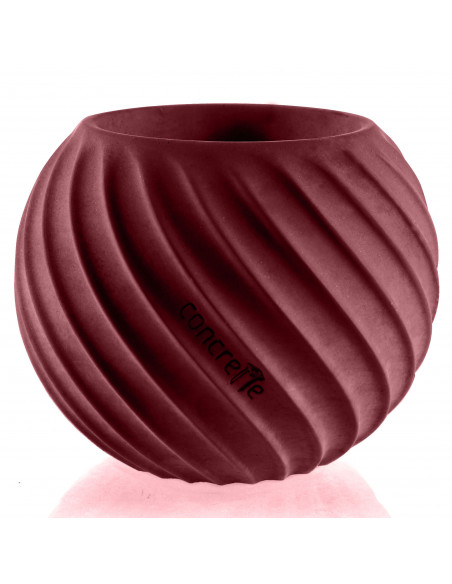 Donica Bauble Wave Maroon Poli 7,6 cm