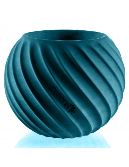 Donica Bauble Wave Dark Turquoise Poli 7,6 cm
