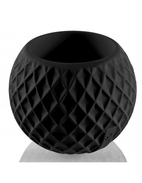 Donica Bauble Squares Black Matt Poli 7,6 cm