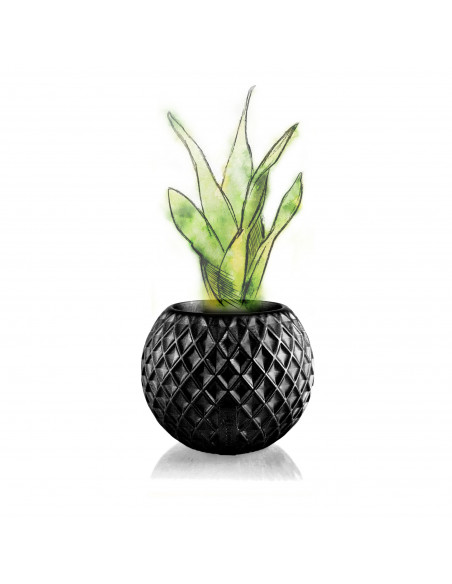 Donica Bauble Squares Black Metallic Poli 7,6 cm