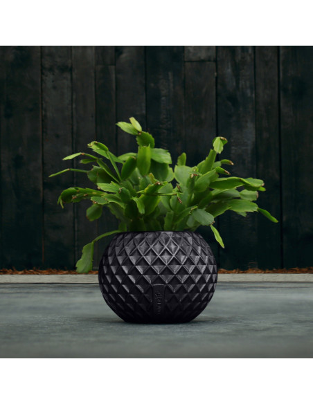 Donica Bauble Squares Black Metallic Poli 7,6 cm