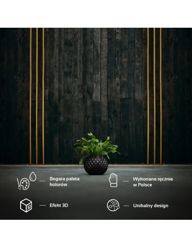 Donica Bauble Squares Black Metallic...