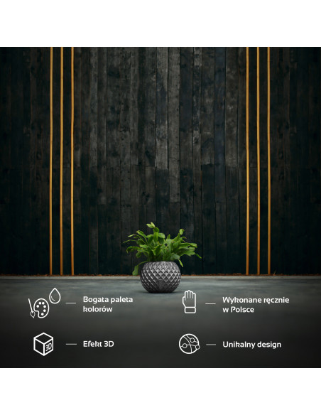 Donica Bauble Squares Steel Poli 7,6 cm