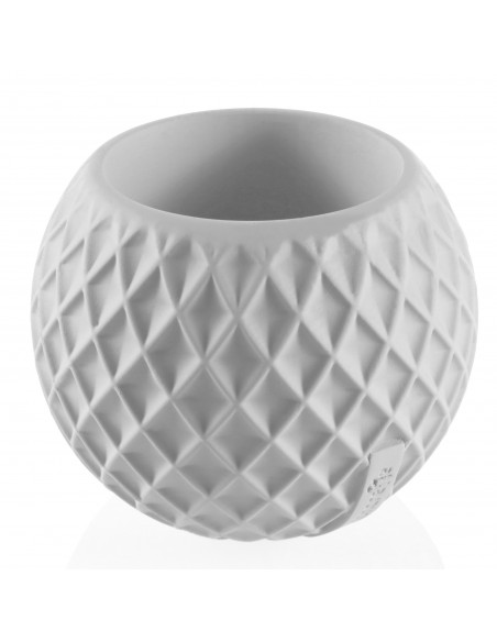 Donica Bauble Squares White Poli 7,6 cm