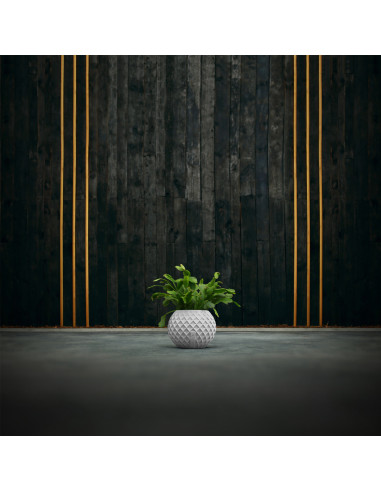 Donica Bauble Squares White Poli 7,6 cm