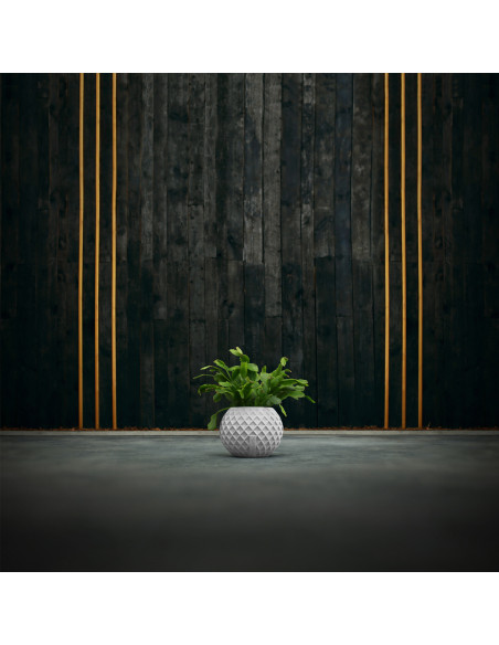 Donica Bauble Squares White Poli 7,6 cm