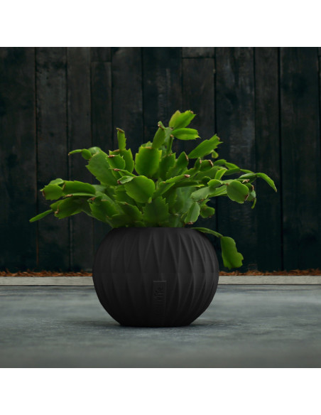 Donica Bauble Optic Black Matt Poli 7,6 cm