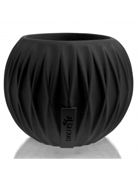 Donica Bauble Optic Black Matt Poli 7,6 cm