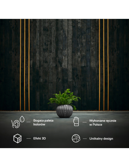 Donica Bauble Optic Steel Poli 7,6 cm