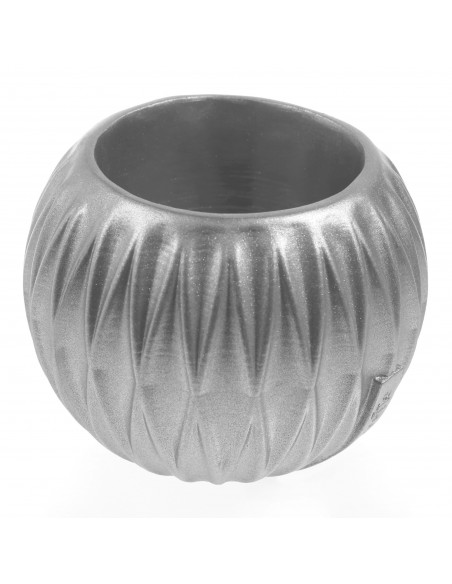 Donica Bauble Optic Silver Poli 7,6 cm