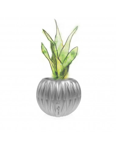 Donica Bauble Optic Silver Poli 7,6 cm