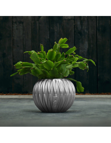 Donica Bauble Optic Silver Poli 7,6 cm