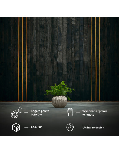 Donica Bauble Optic Brass Poli 7,6 cm