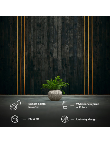 Donica Bauble Optic Brass Poli 7,6 cm