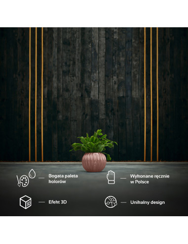 Donica Bauble Optic Rose Gold Poli...