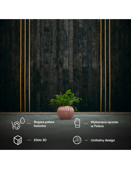 Donica Bauble Optic Rose Gold Poli 7,6 cm