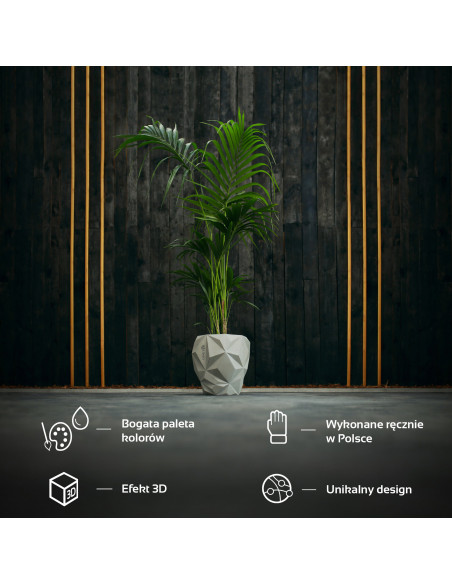 Donica Geometric Unpainted 24 cm