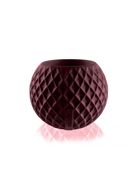 Donica Bauble Squares Maroon Poli 7,6 cm