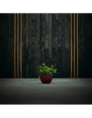 Donica Bauble Squares Maroon Poli 7,6 cm