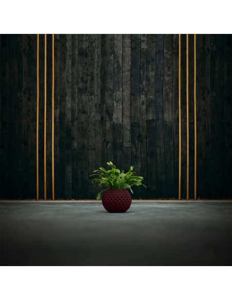 Donica Bauble Squares Maroon Poli 7,6 cm