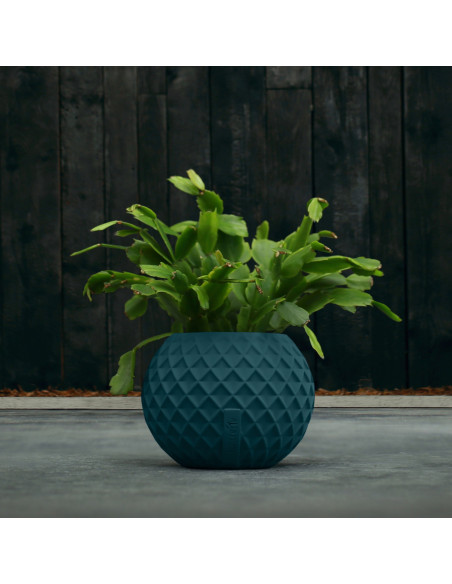 Donica Bauble Squares Dark Turquoise Poli 7,6 cm