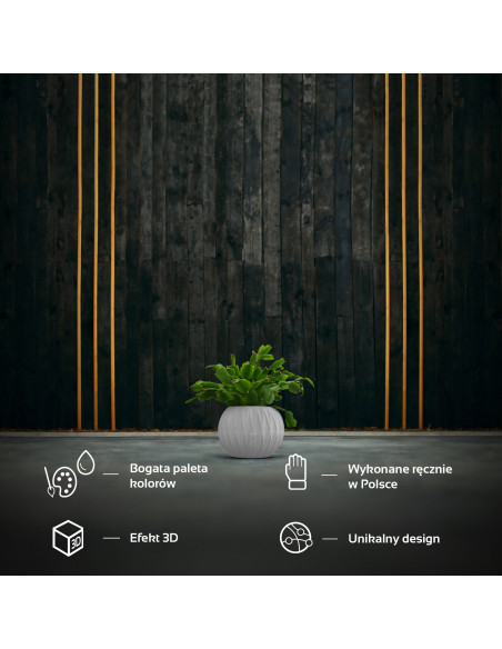 Donica Bauble Optic White Poli 7,6 cm