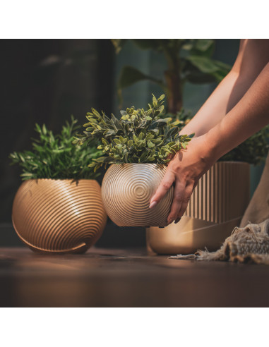 Donica Solid Lines Candy Pink Poli 10 cm