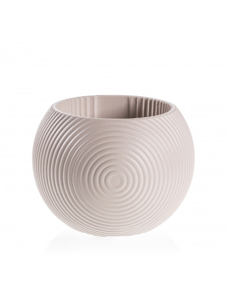 Donica Solid Lines Light Beige Poli  10 cm