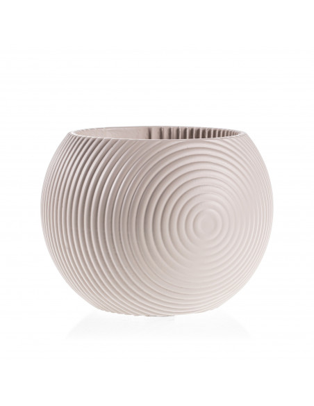 Donica Solid Lines Light Beige Poli  10 cm