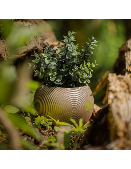 Donica Solid Lines Light Beige Poli  10 cm