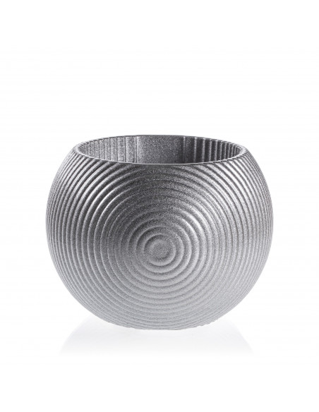 Donica Solid Lines Silver Poli  10 cm