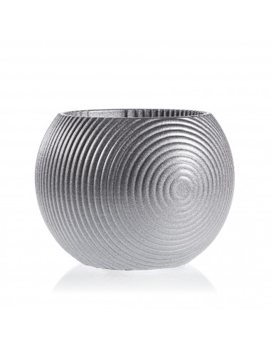 Donica Solid Lines Silver Poli  10 cm