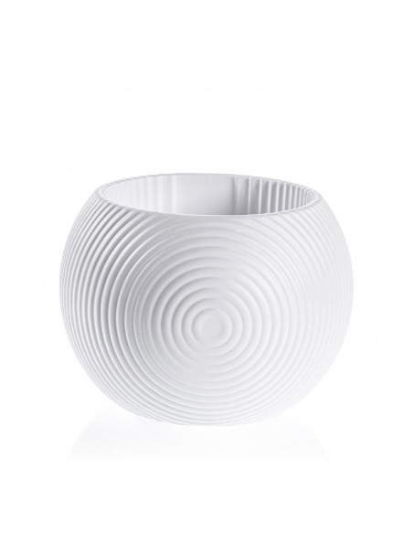 Donica Solid Lines White Matt Poli 10 cm