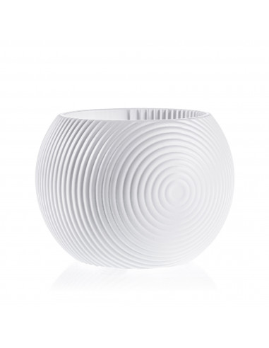 Donica Solid Lines White Matt Poli 10 cm