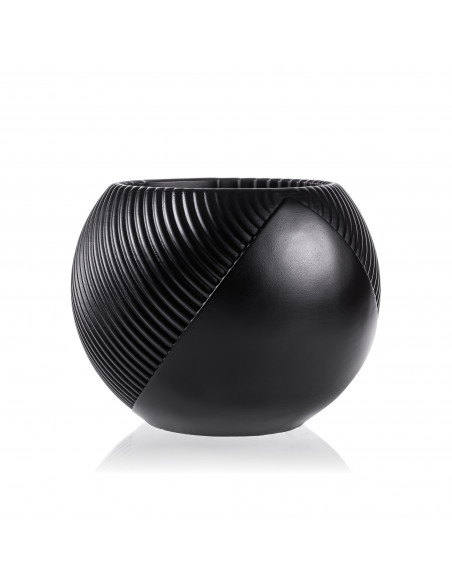 Donica Half Lines Black Matt Poli 12 cm