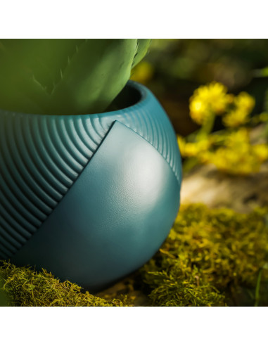 Donica Half Lines Dark Turquoise Poli...