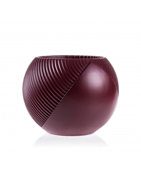 Donica Half Lines Maroon Poli  12 cm