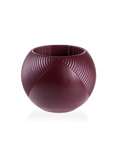 Donica Half Lines Maroon Poli  12 cm