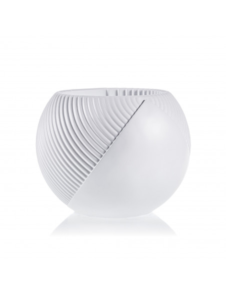 Donica Half Lines White Matt Poli 12 cm